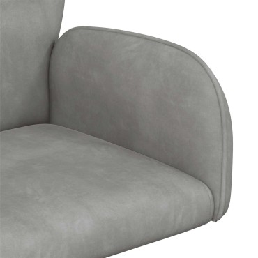 vidaXL Γυροσκοπική Καρέκλα Γραφείου Βελούδο 54x55x90 εκ 1 τεμ.