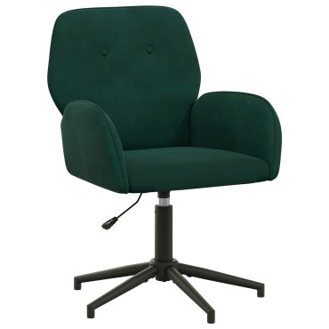 vidaXL Γυροσκοπική Καρέκλα Γραφείου 54x55x90cm Σκούρο Πράσινο 1 τεμ.