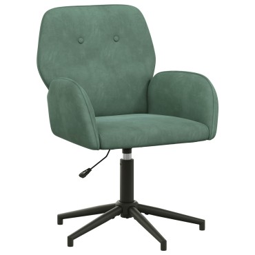 vidaXL Γυροσκοπική Καρέκλα Γραφείου 54x55x90cm Θαλασσί Βελούδο 1 τεμ.