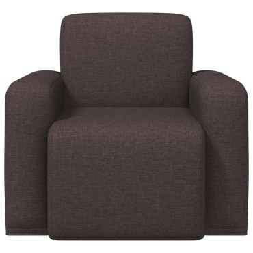 vidaXL Πολυθρόνα Σκούρο Καφέ Ύφασμα 88x90x77cm 1 τεμ.