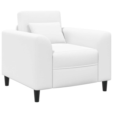 vidaXL Πολυθρόνα Λευκό Ύφασμα 90x88x85cm 1 τεμ.