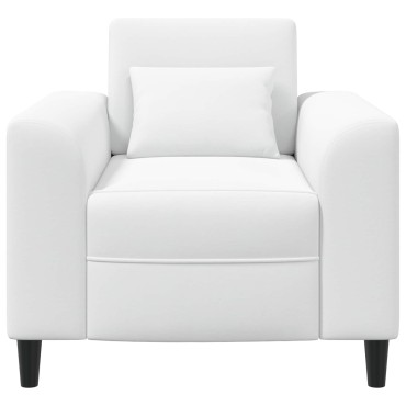 vidaXL Πολυθρόνα Λευκό Ύφασμα 90x88x85cm 1 τεμ.