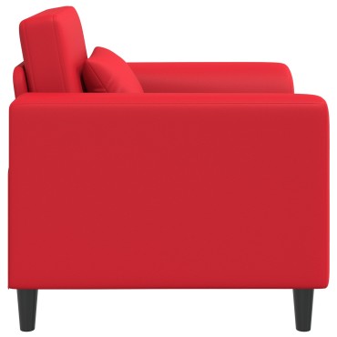 vidaXL Πολυθρόνα Κόκκινο Τεχνητό Δέρμα 90x88x85cm 1 τεμ.