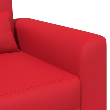 vidaXL Πολυθρόνα Κόκκινο Τεχνητό Δέρμα 90x88x85cm 1 τεμ.
