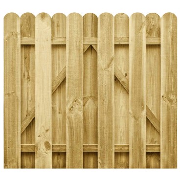 vidaXL Πύλη Κήπου 100 x 100 cm Μασίφ Ξύλο Πεύκου Πράσινο