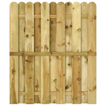 vidaXL Πύλη Κήπου 100 x 125 cm Μασίφ Ξύλο Πεύκου Πράσινο