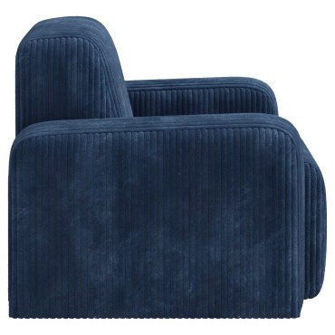 vidaXL Πολυθρόνα Σκούρο μπλε κορντουρόι 88x90x77cm 1 τεμ.