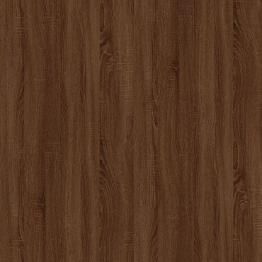 vidaXL Τραπεζάκι Σαλονιού Καφέ Δρυς 100x50x45cm Επεξ. Ξύλο + Σίδηρος 1 τεμ.