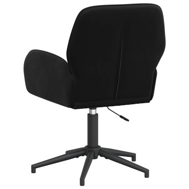 vidaXL Γυροσκοπική Καρέκλα Γραφείου 54x55x90cm Μαύρο Βελούδο 1 τεμ.