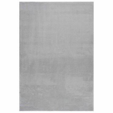 vidaXL Χαλί Πλενόμενο Μαλακό Shaggy Γκρι 160x230cm Αντιολισθητικό