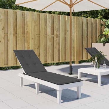 vidaXL Μαξιλάρι Σεζλόνγκ Ανθρακί (75+105)x50x4cm Υφασμάτινη