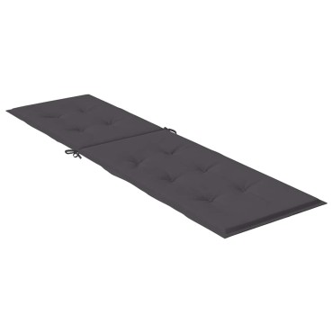 vidaXL Μαξιλάρι Σεζλόνγκ Ανθρακί (75+105)x50x4cm Υφασμάτινη