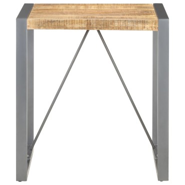 vidaXL Τραπέζι 70x70x75cm από Μασίφ Ακατέργαστο Ξύλο Μάνγκο 1 τεμ.