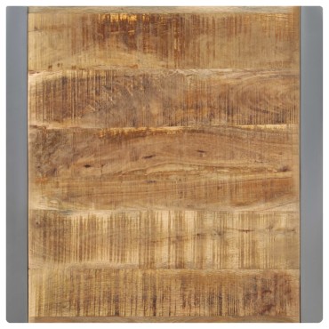 vidaXL Τραπέζι 70x70x75cm από Μασίφ Ακατέργαστο Ξύλο Μάνγκο 1 τεμ.