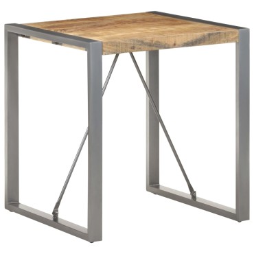 vidaXL Τραπέζι 70x70x75cm από Μασίφ Ακατέργαστο Ξύλο Μάνγκο 1 τεμ.