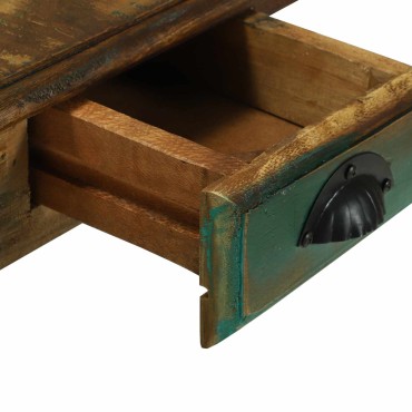 vidaXL Γραφείο γραφής Καφέ 112x55x76cm Στερεό Ανακτηθέν Ξύλο 1 τεμ.