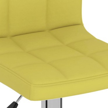 vidaXL Σκαμπό Μπαρ 2 τεμ. Πράσινα Υφασμάτινα 40x47x(90-111)cm