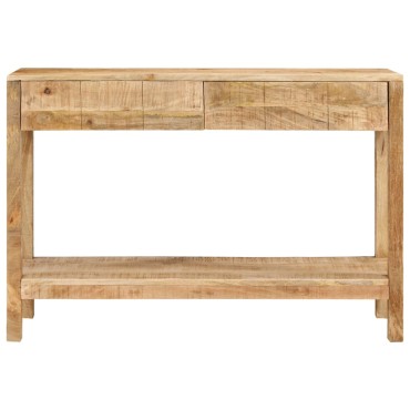 vidaXL Τραπέζι Κονσόλα με 2 Συρτάρια 110x35x75cm Μασίφ Ξύλο Μάνγκο 1 τεμ.