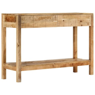 vidaXL Τραπέζι Κονσόλα με 2 Συρτάρια 110x35x75cm Μασίφ Ξύλο Μάνγκο 1 τεμ.