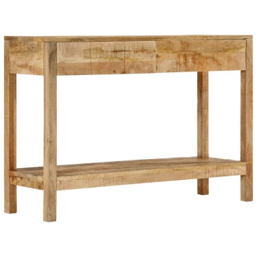 vidaXL Τραπέζι Κονσόλα με 2 Συρτάρια 110x35x75cm Μασίφ Ξύλο Μάνγκο 1 τεμ.