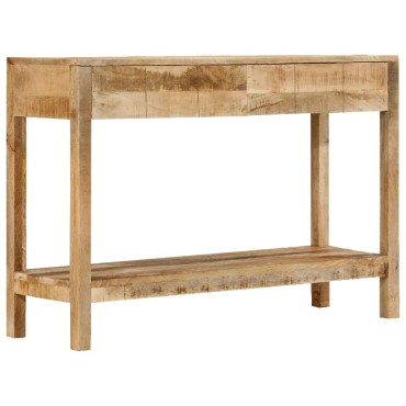 vidaXL Τραπέζι Κονσόλα με 2 Συρτάρια 110x35x75cm Μασίφ Ξύλο Μάνγκο 1 τεμ.