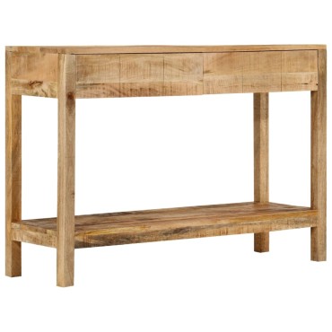 vidaXL Τραπέζι Κονσόλα με 2 Συρτάρια 110x35x75cm Μασίφ Ξύλο Μάνγκο 1 τεμ.