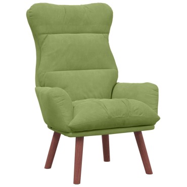 vidaXL Πολυθρόνα Ανοιχτό Πράσινο 69x74x93cm Βελούδο 1 τεμ.