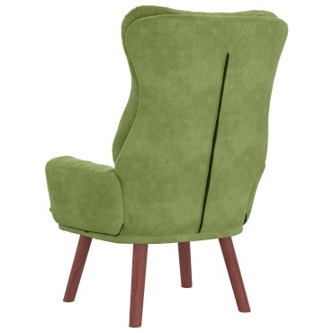 vidaXL Πολυθρόνα Ανοιχτό Πράσινο 69x74x93cm Βελούδο 1 τεμ.