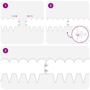 vidaXL Περίγραμμα γκαζόν 30 τμχ. 103 x 20 εκ Ατσάλι Λαδί