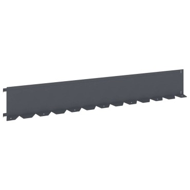 vidaXL Περίγραμμα γκαζόν 10 τμχ. 102 x 15 x 4 εκ. Ατσάλι Ανθρακί