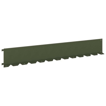 vidaXL Περίγραμμα γκαζόν 30 τμχ. 102 x 15 x 4 εκ. Ατσάλι Λαδί