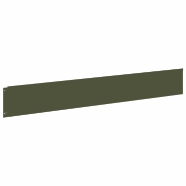 vidaXL Περίγραμμα γκαζόν 20 τμχ. 100 x 15 cm Ατσάλι Λαδί