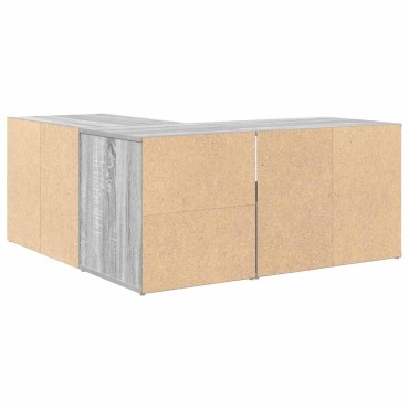 vidaXL Γωνιακό Έπιπλο Γκρι Sonoma 160x40x45cm από Επεξεργ. Ξύλο 1 τεμ.