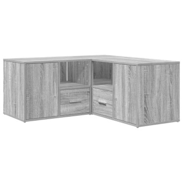 vidaXL Γωνιακό Έπιπλο Γκρι Sonoma 160x40x45cm από Επεξεργ. Ξύλο 1 τεμ.