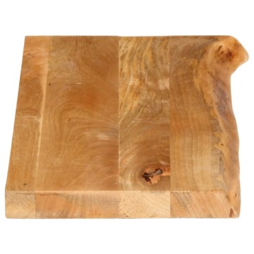vidaXL Επιφάνεια Τραπεζιού 90x20x2,5cm Live Edge Μασίφ Ξύλο Μάνγκο 1 τεμ.