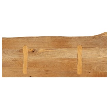 vidaXL Επιφάνεια Τραπεζιού 90x20x2,5cm Live Edge Μασίφ Ξύλο Μάνγκο 1 τεμ.