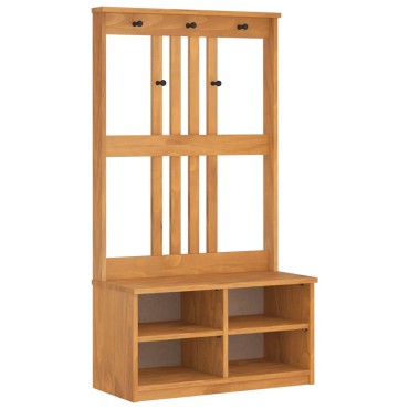 vidaXL Δέντρο χωλ "SANDNES" 87x40x159,5cm Πεύκο μασίφ ξύλο