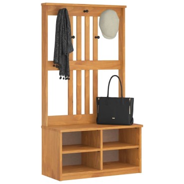 vidaXL Δέντρο χωλ "SANDNES" 87x40x159,5cm Πεύκο μασίφ ξύλο