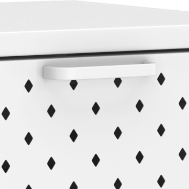 vidaXL Τραπέζι Κονσόλα Λευκό 106x35x75cm από Ατσάλι 1 τεμ.