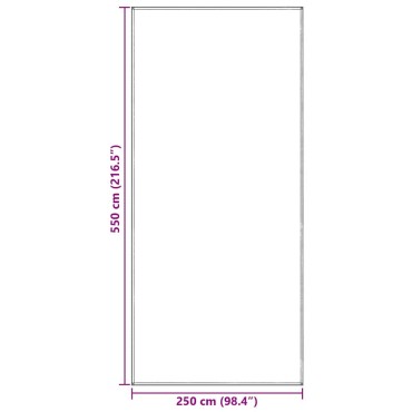 vidaXL Χαλκάκι Σκηνής Ανοιχτό γκρι 550 x 250 cm Πολυαιθυλένιο