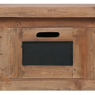 vidaXL Έπιπλο Τηλεόρασης με 3 Συρτάρια Καφέ 120x30x40cm Μασίφ Μαόνι