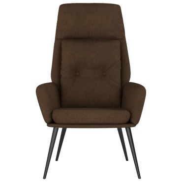 vidaXL Πολυθρόνα Relax Καφέ από Συνθετικό Καστόρι 70x77x94cm 1 τεμ.