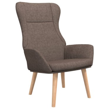 vidaXL Πολυθρόνα Relax Taupe Υφασμάτινη 70x77x94cm 1 τεμ.