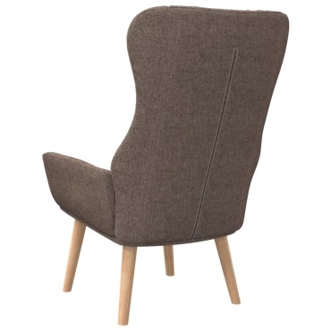 vidaXL Πολυθρόνα Relax Taupe Υφασμάτινη 70x77x94cm 1 τεμ.