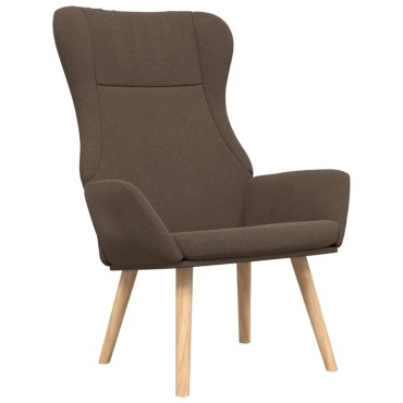 vidaXL Πολυθρόνα Relax Taupe Υφασμάτινη με Υποπόδιο 70x77x94cm 1 τεμ.