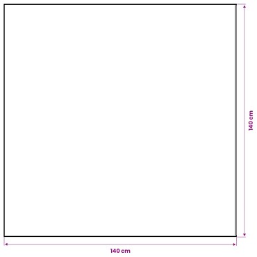 vidaXL Τραβέρσα από γιούτα Φυσικό 140 x 140 cm 100% Γιούτα Τοσσά