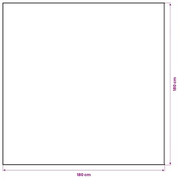 vidaXL Τραβέρσα από γιούτα Φυσικό 180 x 180 cm 100% Γιούτα Τοσσά