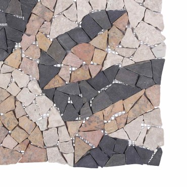 vidaXL Μωσαϊκά Πλακάκια Ήλιος Πολύχρωμο 120 x 120 cm Μάρμαρο