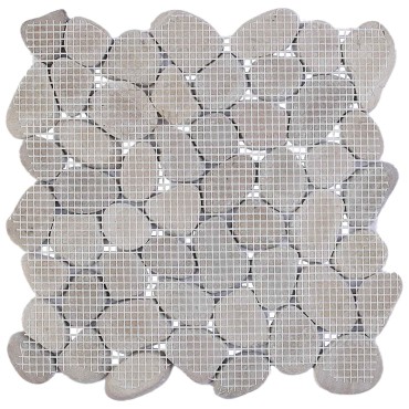 vidaXL Πέτρες Pebble Taupe 30 x 30 cm Πέτρες Ποταμού