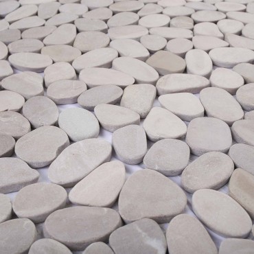 vidaXL Πέτρες Pebble Taupe 30 x 30 cm Πέτρες Ποταμού